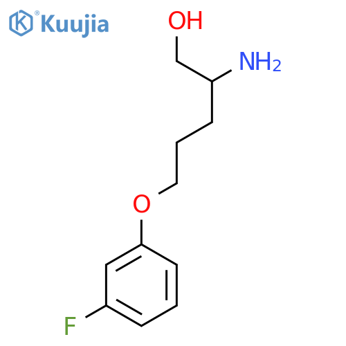 2-amino-5-(3-fluorophenoxy)pentan-1-ol structure