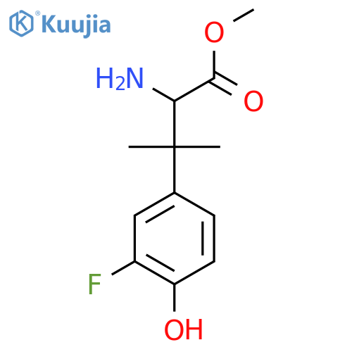 methyl 2-amino-3-(3-fluoro-4-hydroxyphenyl)-3-methylbutanoate structure