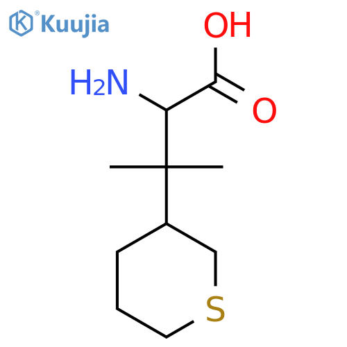 2-amino-3-methyl-3-(thian-3-yl)butanoic acid structure