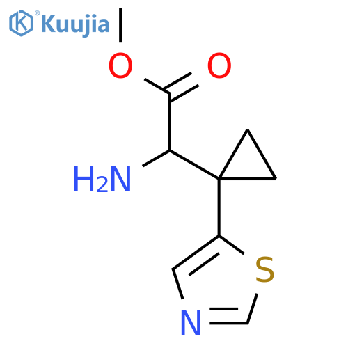 methyl 2-amino-2-1-(1,3-thiazol-5-yl)cyclopropylacetate structure