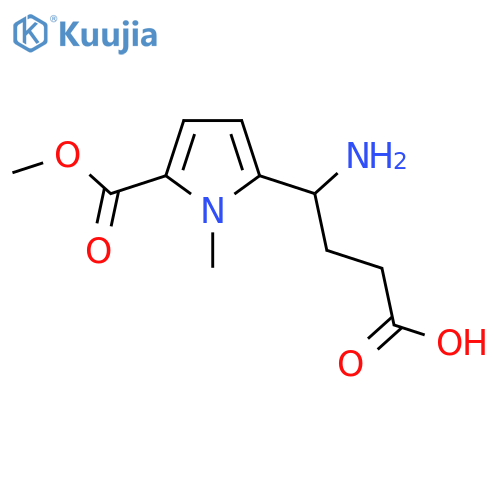 4-amino-4-5-(methoxycarbonyl)-1-methyl-1H-pyrrol-2-ylbutanoic acid structure