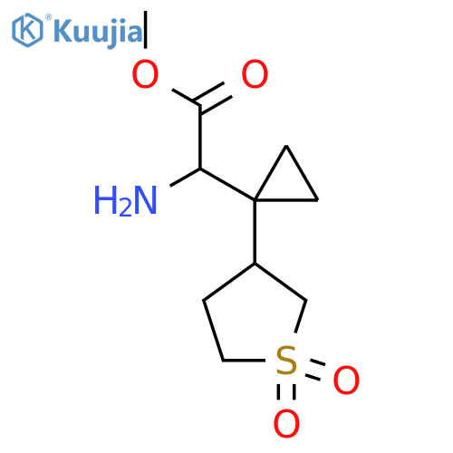methyl 2-amino-2-1-(1,1-dioxo-1lambda6-thiolan-3-yl)cyclopropylacetate structure