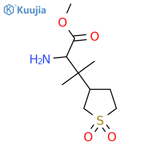 methyl 2-amino-3-(1,1-dioxo-1lambda6-thiolan-3-yl)-3-methylbutanoate structure
