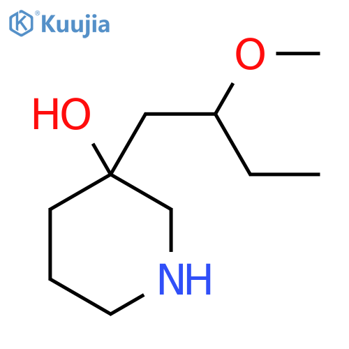 3-(2-methoxybutyl)piperidin-3-ol structure