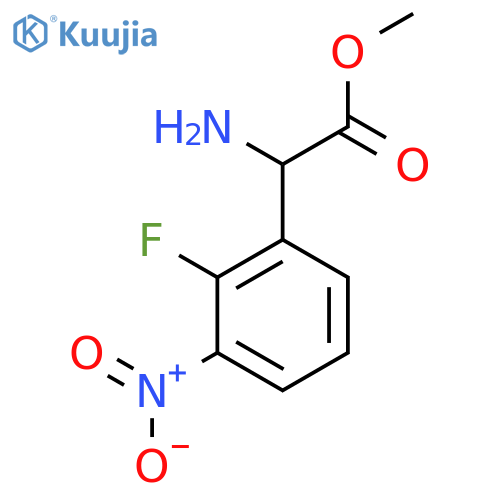 methyl 2-amino-2-(2-fluoro-3-nitrophenyl)acetate structure