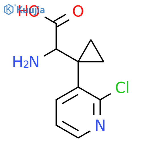 2-amino-2-1-(2-chloropyridin-3-yl)cyclopropylacetic acid structure