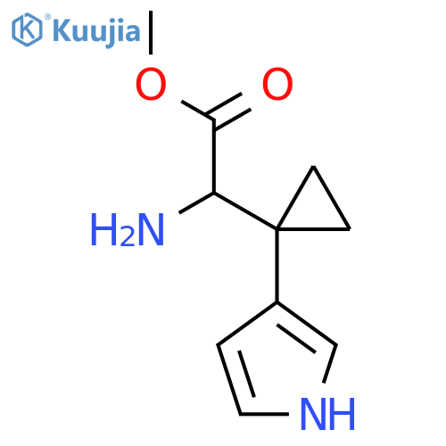 methyl 2-amino-2-1-(1H-pyrrol-3-yl)cyclopropylacetate structure