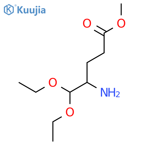 methyl 4-amino-5,5-diethoxypentanoate structure