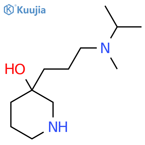 3-{3-methyl(propan-2-yl)aminopropyl}piperidin-3-ol structure