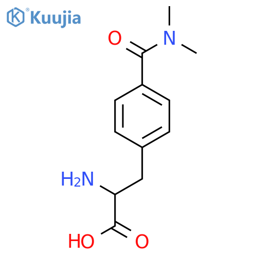 2-amino-3-4-(dimethylcarbamoyl)phenylpropanoic acid structure