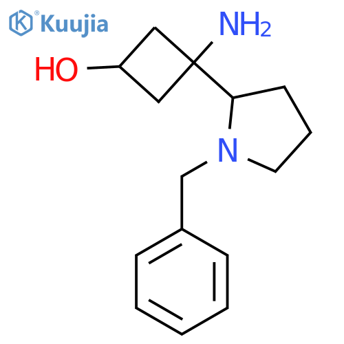 3-amino-3-(1-benzylpyrrolidin-2-yl)cyclobutan-1-ol structure