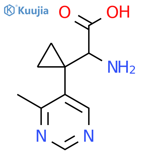 2-amino-2-1-(4-methylpyrimidin-5-yl)cyclopropylacetic acid structure