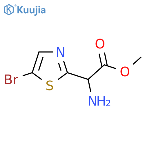 methyl 2-amino-2-(5-bromo-1,3-thiazol-2-yl)acetate structure