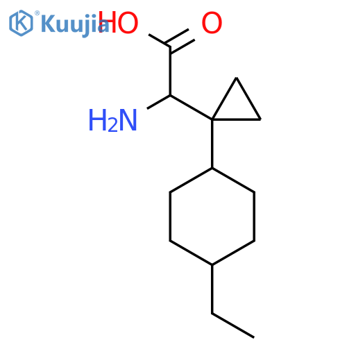 2-amino-2-1-(4-ethylcyclohexyl)cyclopropylacetic acid structure