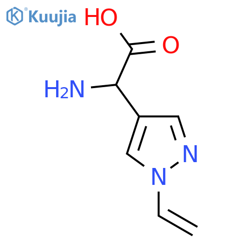 2-amino-2-(1-ethenyl-1H-pyrazol-4-yl)acetic acid structure