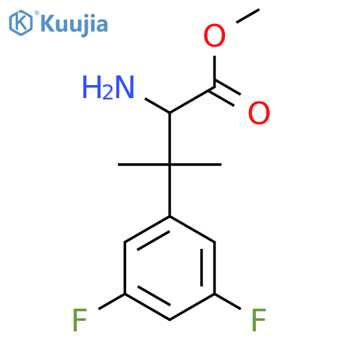 methyl 2-amino-3-(3,5-difluorophenyl)-3-methylbutanoate structure