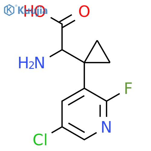 2-amino-2-1-(5-chloro-2-fluoropyridin-3-yl)cyclopropylacetic acid structure
