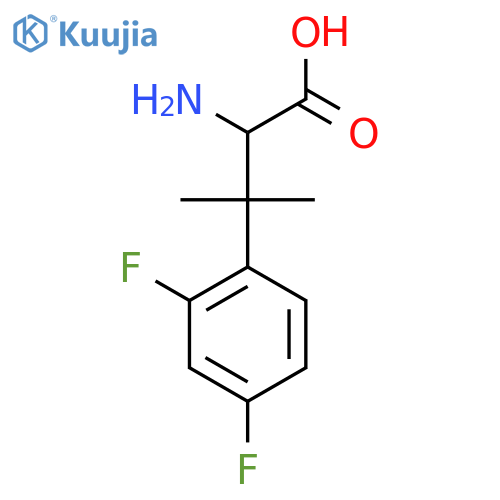 2-amino-3-(2,4-difluorophenyl)-3-methylbutanoic acid structure