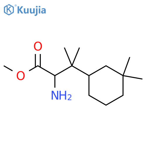 methyl 2-amino-3-(3,3-dimethylcyclohexyl)-3-methylbutanoate structure