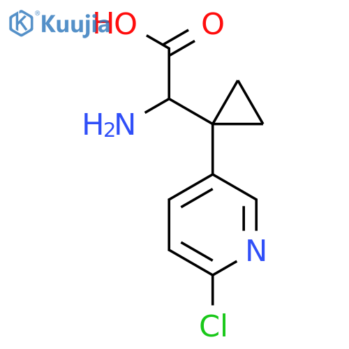 2-amino-2-1-(6-chloropyridin-3-yl)cyclopropylacetic acid structure