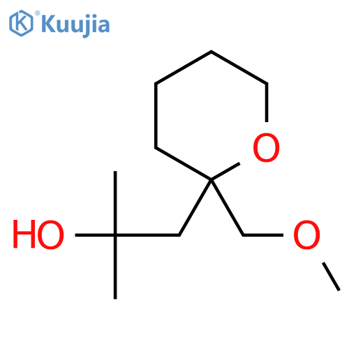 1-2-(methoxymethyl)oxan-2-yl-2-methylpropan-2-ol structure