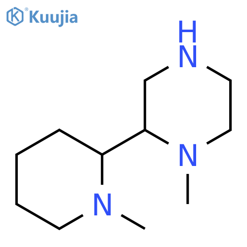 1-methyl-2-(1-methylpiperidin-2-yl)piperazine structure