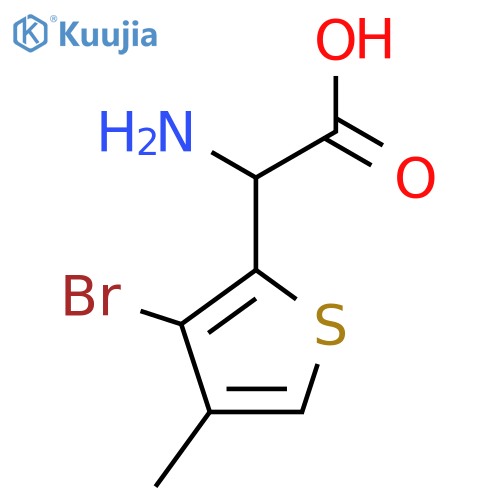 2-amino-2-(3-bromo-4-methylthiophen-2-yl)acetic acid structure