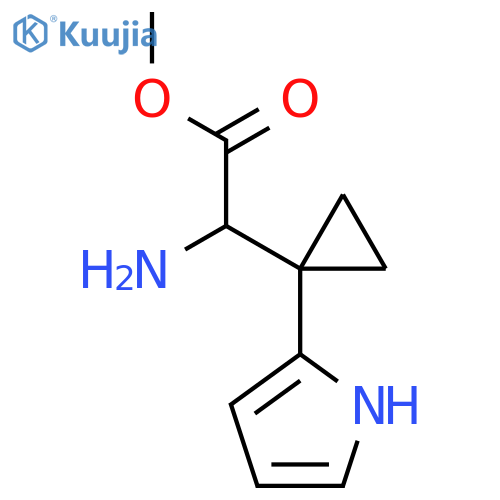 methyl 2-amino-2-1-(1H-pyrrol-2-yl)cyclopropylacetate structure