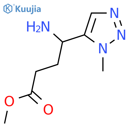 methyl 4-amino-4-(1-methyl-1H-1,2,3-triazol-5-yl)butanoate structure