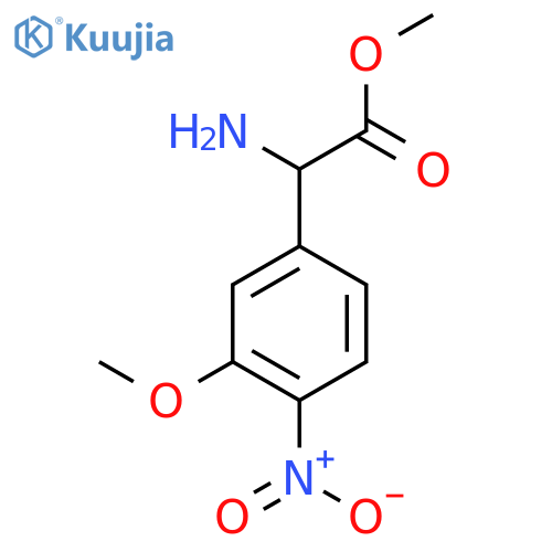 methyl 2-amino-2-(3-methoxy-4-nitrophenyl)acetate structure