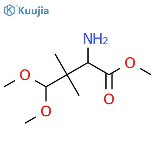 methyl 2-amino-4,4-dimethoxy-3,3-dimethylbutanoate structure
