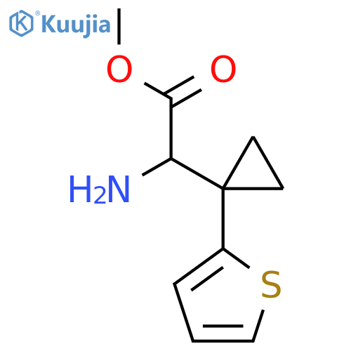 methyl 2-amino-2-1-(thiophen-2-yl)cyclopropylacetate structure