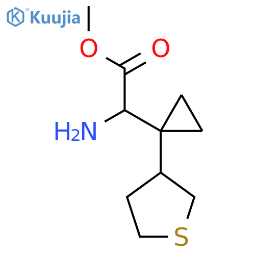 methyl 2-amino-2-1-(thiolan-3-yl)cyclopropylacetate structure
