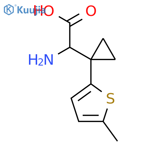2-amino-2-1-(5-methylthiophen-2-yl)cyclopropylacetic acid structure