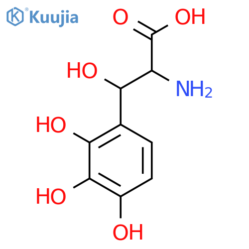 2-amino-3-hydroxy-3-(2,3,4-trihydroxyphenyl)propanoic acid structure