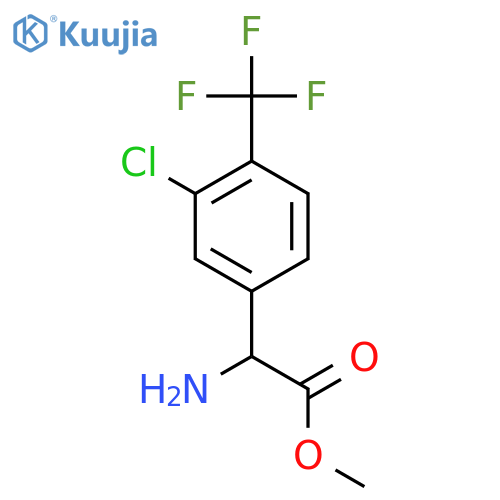 methyl 2-amino-2-3-chloro-4-(trifluoromethyl)phenylacetate structure