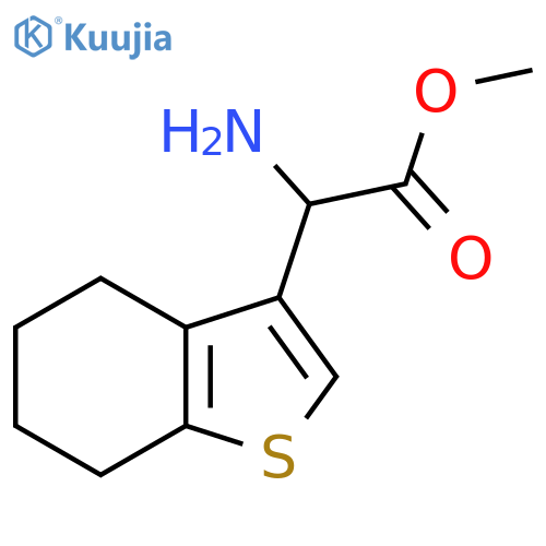 methyl 2-amino-2-(4,5,6,7-tetrahydro-1-benzothiophen-3-yl)acetate structure
