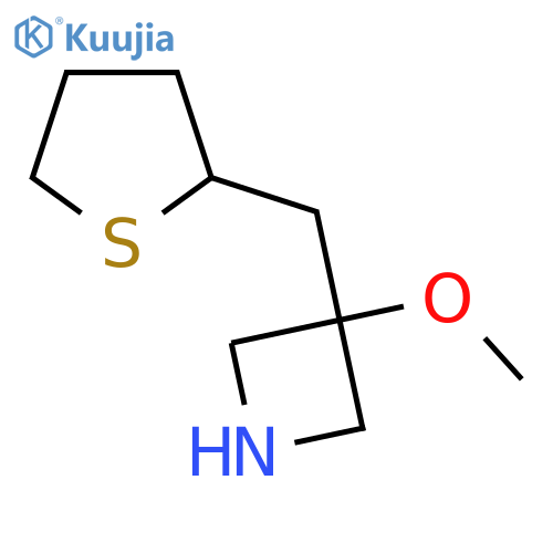 3-methoxy-3-(thiolan-2-yl)methylazetidine structure