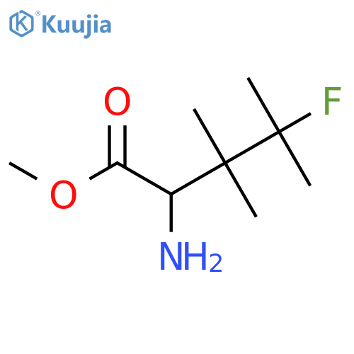 methyl 2-amino-4-fluoro-3,3,4-trimethylpentanoate structure