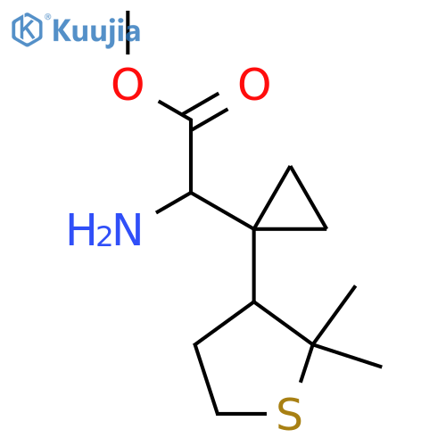 methyl 2-amino-2-1-(2,2-dimethylthiolan-3-yl)cyclopropylacetate structure