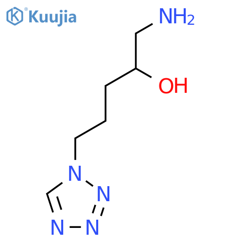 1-amino-5-(1H-1,2,3,4-tetrazol-1-yl)pentan-2-ol structure