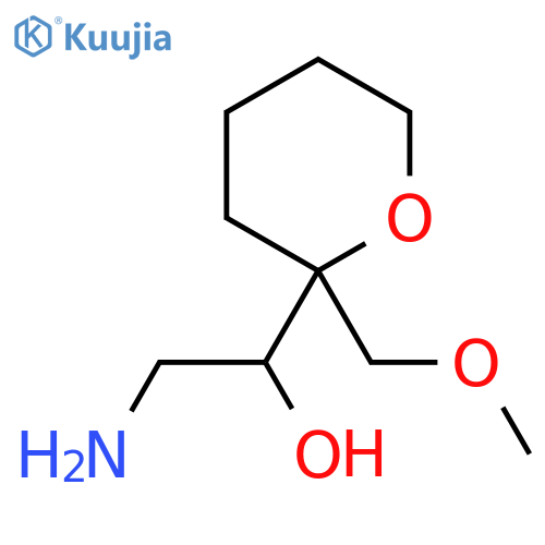 2-amino-1-2-(methoxymethyl)oxan-2-ylethan-1-ol structure