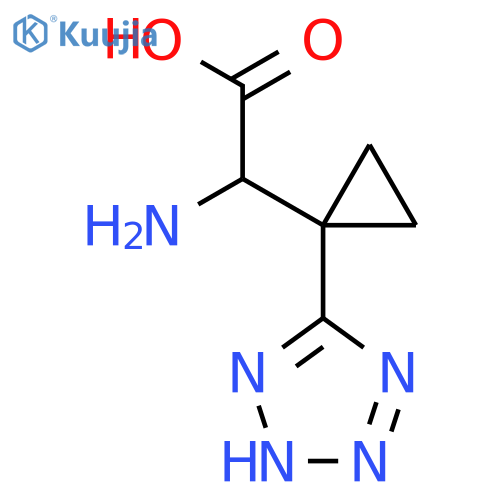 2-amino-2-1-(1H-1,2,3,4-tetrazol-5-yl)cyclopropylacetic acid structure