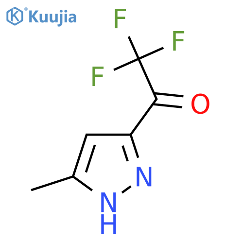 2,2,2-trifluoro-1-(5-methyl-1H-pyrazol-3-yl)ethan-1-one structure