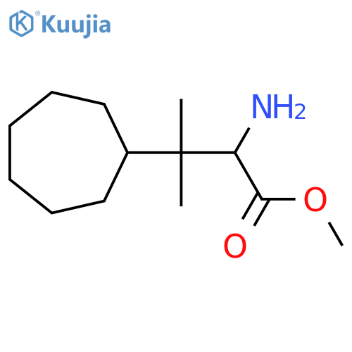 methyl 2-amino-3-cycloheptyl-3-methylbutanoate structure