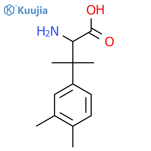 2-amino-3-(3,4-dimethylphenyl)-3-methylbutanoic acid structure