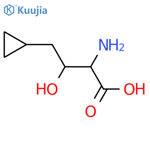 2-amino-4-cyclopropyl-3-hydroxybutanoic acid structure