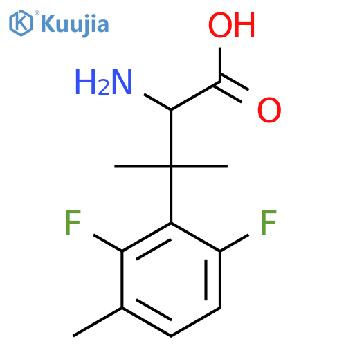 2-amino-3-(2,6-difluoro-3-methylphenyl)-3-methylbutanoic acid structure