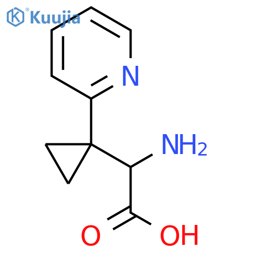 2-amino-2-1-(pyridin-2-yl)cyclopropylacetic acid structure