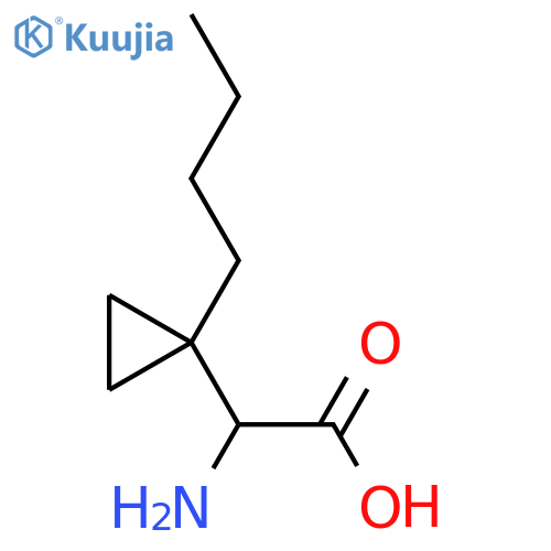 2-Amino-2-(1-butylcyclopropyl)acetic acid structure
